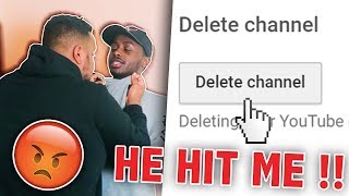 I deleted my best friends channel PRANK GONE WRONG [upl. by Gebhardt]