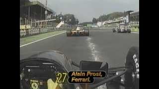 Alain Prost  1991 Italian Grand Prix onboard race start [upl. by Enirehtac]