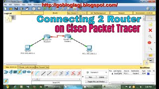 Connecting 2 router  Cisco Packet Tracer Tutorial [upl. by Siger]